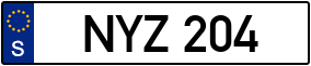 Trailer License Plate